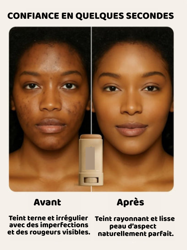 Stick fond de teint magique (1 pinceau offert et 1 mascara + eyeliner offert)