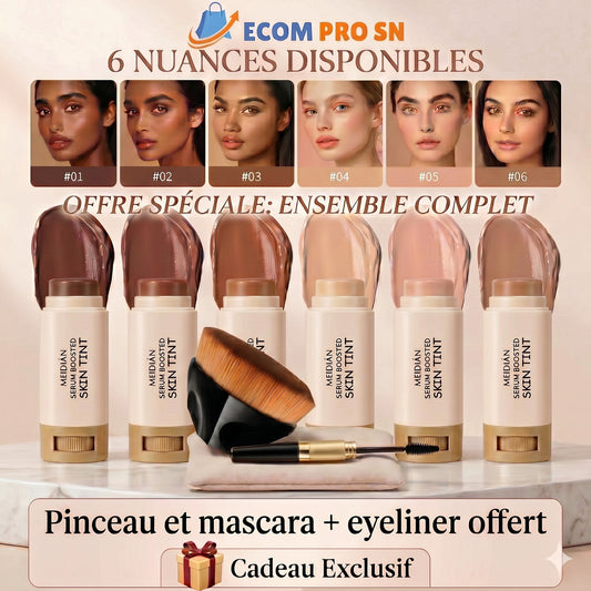 Stick fond de teint magique (1 pinceau offert et 1 mascara + eyeliner offert)